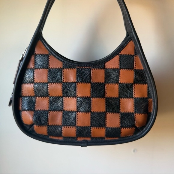 Coach Handbags - Coachtopia Checkered Orange and Black Ergo - Coach